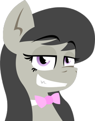 Size: 3426x4398 | Tagged: safe, artist:reiduran, artist:zvn, edit, octavia melody, earth pony, pony, grin, simple background, solo, transparent background