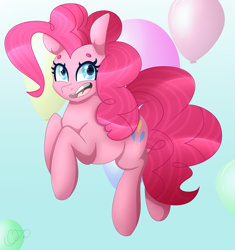 Size: 2497x2660 | Tagged: safe, artist:0cream-puff0, pinkie pie, pony, cute, diapinkes, happy, high res, solo