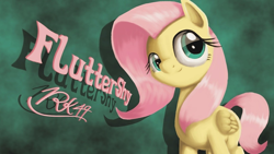 Size: 1280x720 | Tagged: safe, artist:phoenixrk49, fluttershy, pegasus, pony, female, looking at you, mare, solo