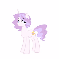 Size: 3000x3000 | Tagged: safe, artist:kianamai, oc, oc only, oc:creme-de-la-creme, pony, female, high res, kilalaverse, mare, next generation, offspring, parent:fancypants, parent:fleur-de-lis, parents:fancyfleur, simple background, solo, white background