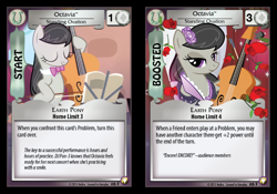 Size: 716x500 | Tagged: safe, octavia melody, earth pony, pony, black mane, ccg, enterplay, equestrian odysseys, female, gray coat, mare, solo