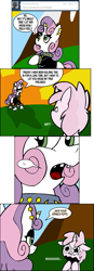 Size: 649x1856 | Tagged: safe, artist:pembroke, ruby pinch, sweetie belle, ask meanie belle, comic, meanie belle, tumblr