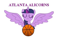 Size: 577x390 | Tagged: safe, derpibooru import, twilight sparkle, twilight sparkle (alicorn), alicorn, pony, atlanta hawks, basketball, female, mare, nba