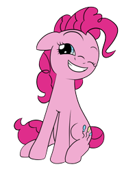 Size: 750x950 | Tagged: safe, artist:php47, pinkie pie, earth pony, pony, simple background, sitting, transparent background