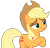 Size: 2481x2366 | Tagged: safe, artist:sketchmcreations, applejack, earth pony, pony, fluttershy leans in, raised hoof, simple background, smiling, solo, transparent background, vector