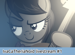 Size: 4000x2921 | Tagged: safe, artist:ivacatherianoid, octavia melody, earth pony, pony, livestream, solo, vector