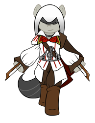 Size: 4000x5143 | Tagged: safe, artist:kloudmutt, artist:shelmo69, octavia melody, earth pony, pony, assassin's creed, solo