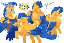 Size: 1791x1198 | Tagged: safe, artist:rossignolet, flash sentry, buff, colored wings, cutie mark, helmet, male, muscles, pose, solo