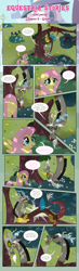 Size: 1919x6602 | Tagged: safe, artist:estories, discord, fluttershy, draconequus, pegasus, pony, comic:find yourself, comic, flower, tree