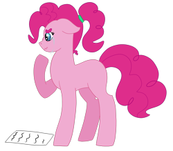 Size: 2222x1945 | Tagged: safe, artist:magsalis, pinkie pie, pony, crying, fanfic, fanfic art, letter, simple background, solo, transparent background