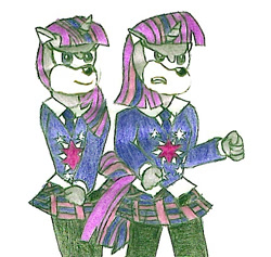 Size: 431x409 | Tagged: safe, artist:mariosonicmoon, derpibooru import, twilight sparkle, anthro, request, solo, sonic the hedgehog (series), sonicified, style emulation, traditional art