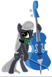 Size: 414x608 | Tagged: safe, artist:eeveevfjthundercat, octavia melody, earth pony, pony, cello, inverted, inverted colors, musical instrument, simple background, solo, vector, white background