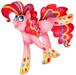 Size: 767x759 | Tagged: safe, artist:scarletrosetheartist, pinkie pie, earth pony, pony, rainbow power, simple background, smiling, solo, transparent background