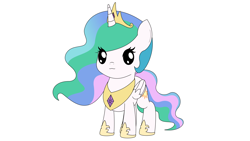 Size: 1920x1080 | Tagged: safe, artist:ardonsword, princess celestia, alicorn, pony, :3, chibi, female, mare, simple background, solo, transparent background