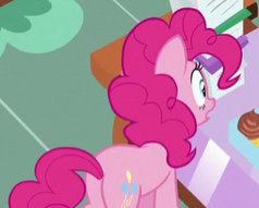 Size: 238x191 | Tagged: safe, screencap, pinkie pie, earth pony, pony, a flurry of emotions, cropped, cutie mark, female, plot, solo