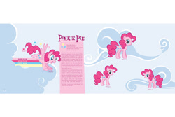 Size: 1000x667 | Tagged: safe, artist:lauren faust, pinkie pie, earth pony, pegasus, pony, concept art, flying, hasbro, official, pegasus pinkie pie, race swap, reference sheet, stock image, wings