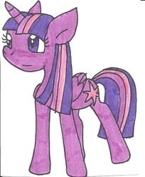 Size: 535x656 | Tagged: safe, artist:cmara, derpibooru import, twilight sparkle, twilight sparkle (alicorn), alicorn, pony, female, mare, solo, traditional art