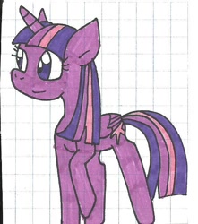 Size: 574x650 | Tagged: safe, artist:cmara, derpibooru import, twilight sparkle, twilight sparkle (alicorn), alicorn, pony, female, mare, solo, traditional art