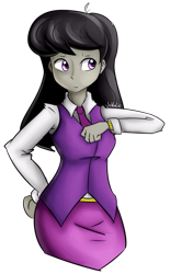 Size: 993x1600 | Tagged: safe, artist:jovalic, octavia melody, equestria girls, hips, solo