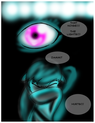 Size: 1200x1553 | Tagged: safe, artist:gunslingerpen, octavia melody, earth pony, pony, comic:allegrezza, eye, nightclub