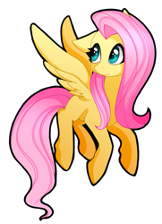 Size: 825x1138 | Tagged: safe, artist:uunicornicc, fluttershy, pegasus, pony, female, flying, mare, missing cutie mark, simple background, solo, transparent background