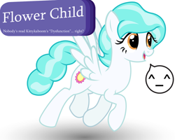 Size: 1280x1024 | Tagged: safe, artist:violetclm, paisley, equestria girls, background human, caption, eco kids, emoticon, equestria girls ponified, ponified, simple background, solo, speech bubble, white background