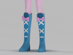 Size: 2048x1536 | Tagged: safe, artist:sindroom, screencap, pinkie pie, equestria girls, 3d, boots, legs, pictures of legs, shoes, solo