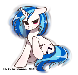 Size: 903x872 | Tagged: safe, artist:akivia-jones-404, dj pon-3, vinyl scratch, pony, unicorn, simple background, solo, transparent background