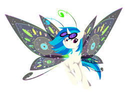 Size: 3600x3000 | Tagged: safe, artist:fuyusfox, dj pon-3, vinyl scratch, breezie, breeziefied, solo, species swap