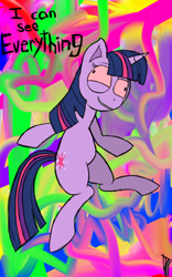 Size: 800x1280 | Tagged: safe, artist:distancedpsyche, derpibooru import, twilight sparkle, cutie mark, my little pony, solo, trippy