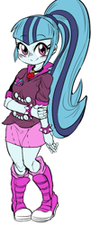 Size: 355x882 | Tagged: safe, artist:nekubi, sonata dusk, equestria girls, rainbow rocks, blushing, boots, clothes, cute, looking at you, simple background, skirt, smiling, solo, sonatabetes, white background