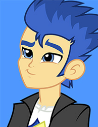 Size: 210x270 | Tagged: safe, flash sentry, equestria girls, friendship games, clothes, cute, diasentres, jacket, male, official, smiling