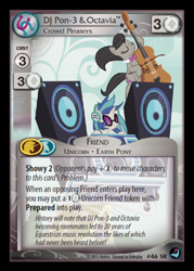 Size: 358x500 | Tagged: safe, dj pon-3, octavia melody, vinyl scratch, earth pony, pony, slice of life (episode), ccg, cello, enterplay, eyes closed, high magic, musical instrument, speakers