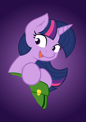 Size: 1251x1772 | Tagged: safe, artist:joey darkmeat, artist:vanilliepie, derpibooru import, twilight sparkle, backpack, happy, open mouth, smiling, solo, vector