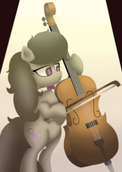 Size: 1000x1407 | Tagged: safe, artist:king-sombrero, octavia melody, earth pony, pony, female, mare, simple background, solo
