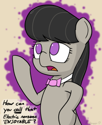 Size: 3000x3674 | Tagged: safe, artist:ashtoneer, octavia melody, earth pony, pony, bipedal, dialogue, female, mare, solo