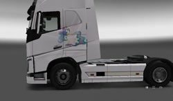 Size: 600x351 | Tagged: source needed, useless source url, safe, princess celestia, alicorn, pony, euro truck simulator 2, female, mare, truck, video game, volvo, volvo fh