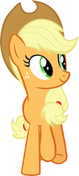 Size: 672x1481 | Tagged: safe, artist:frownfactory, applejack, earth pony, pony, all bottled up, .svg available, best friends until the end of time, female, simple background, solo, svg, transparent background, vector