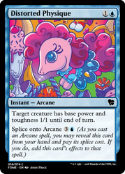 Size: 375x523 | Tagged: safe, artist:andypriceart, pinkie pie, pony, spoiler:comic42, banana, clothes, dress, food, ice cream, magic the gathering, trading card, trading card edit