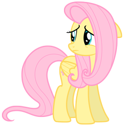 Size: 6413x6413 | Tagged: safe, artist:estories, fluttershy, pegasus, pony, absurd resolution, floppy ears, sad, simple background, solo, transparent background, vector