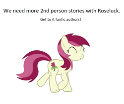 Size: 1014x854 | Tagged: safe, roseluck, earth pony, pony, cutie mark, fanfic, female, mare, meta, solo, two toned mane