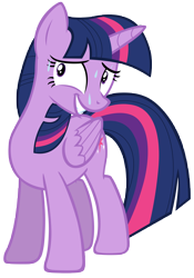 Size: 7000x10000 | Tagged: safe, artist:tardifice, derpibooru import, twilight sparkle, twilight sparkle (alicorn), alicorn, pony, party pooped, absurd resolution, female, forced smile, mare, nervous, simple background, solo, sweat, transparent background, vector