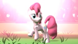 Size: 1280x720 | Tagged: safe, artist:sekerponi, pinkie pie, pony, 3d, raised hoof, solo