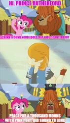 Size: 500x880 | Tagged: safe, edit, edited screencap, screencap, pinkie pie, prince rutherford, valhallen, equestria girls, not asking for trouble, image macro, meme, screencap comic