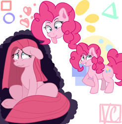 Size: 5396x5476 | Tagged: safe, artist:victoria3shine, pinkie pie, earth pony, pony, absurd resolution, crying, cute, female, happy, mare, pinkamena diane pie, sad, sitting, smiling, solo, standing, teary eyes, tongue out, underhoof