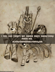 Size: 500x646 | Tagged: safe, oc, oc only, zebra, confession, meta, pony confession, text