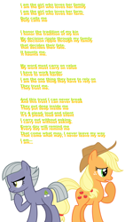 Size: 1680x2984 | Tagged: safe, applejack, limestone pie, earth pony, pony, moana, simple background, white background