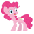 Size: 1500x1500 | Tagged: safe, artist:chautung, pinkie pie, earth pony, pony, simple background, solo, white background