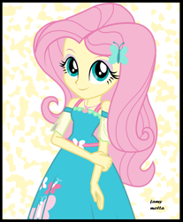Size: 1749x2110 | Tagged: safe, artist:famymotta, edit, edited screencap, screencap, fluttershy, better together, equestria girls, clothes, cute, female, smiling, solo
