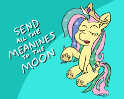 Size: 1280x1024 | Tagged: safe, artist:threetwotwo32232, fluttershy, pegasus, pony, horse play, testing testing 1-2-3, 30 minute art challenge, clothes, cosplay, costume, dialogue, female, mare, shylestia, solo, to the moon